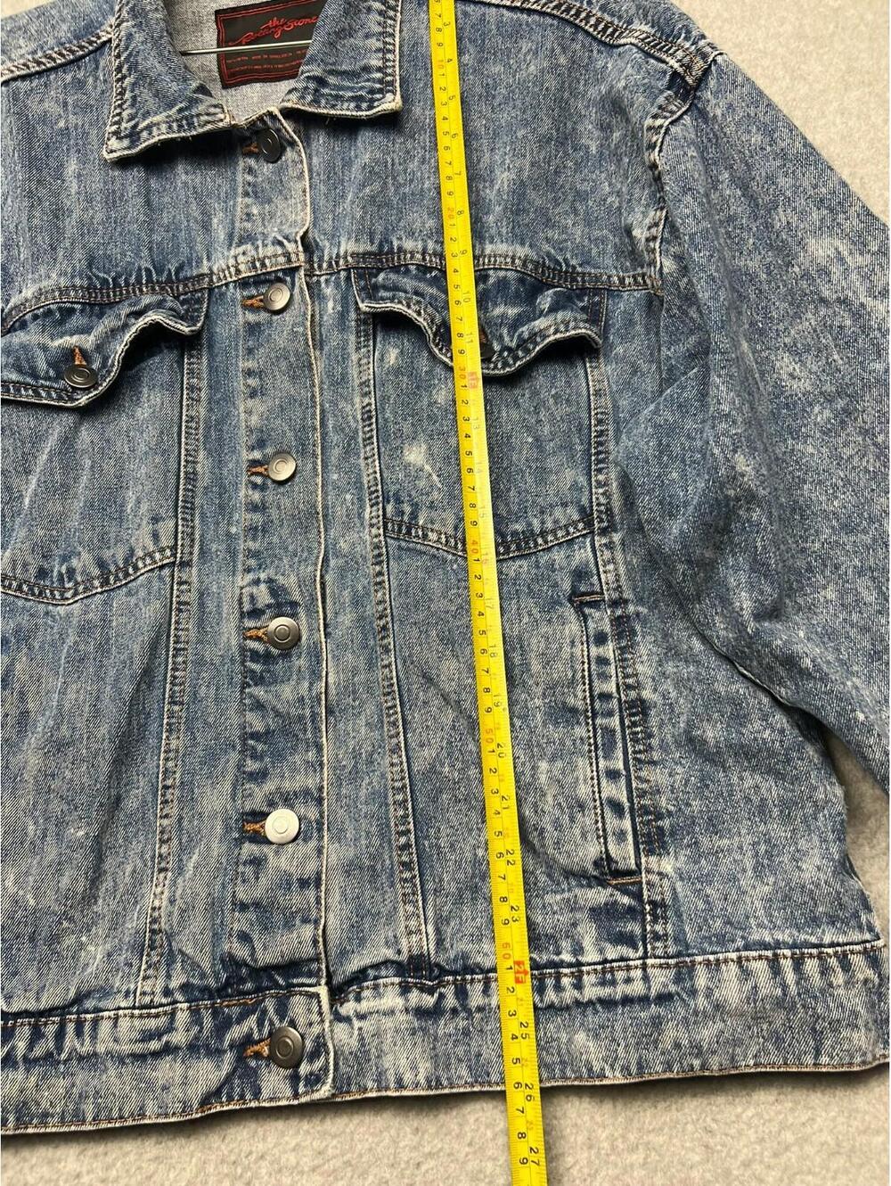 Vintage Rolling Stones Stone Wash Cotton Denim Jacket XL Band Rock Music USA - Picture 6 of 9